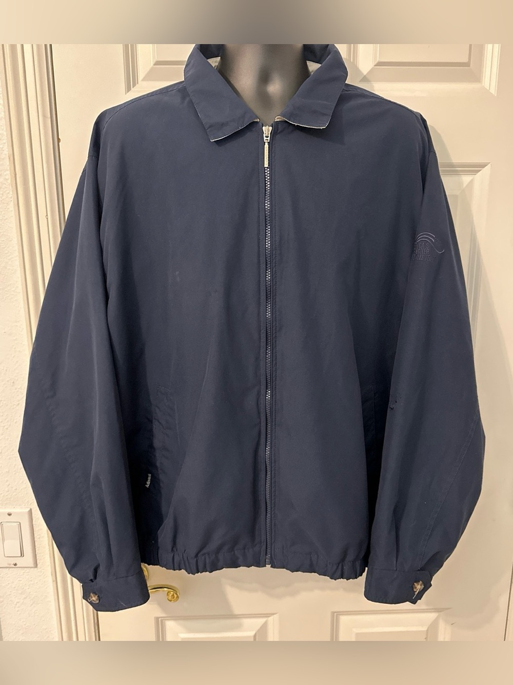 Men's Ashworth Navy Zip-Up Lightweight Jacket